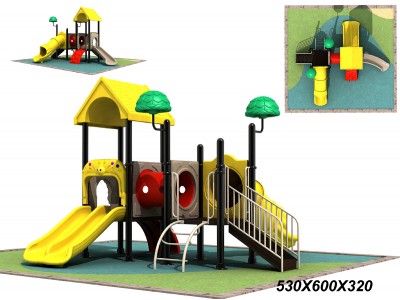 outdoor playground slide